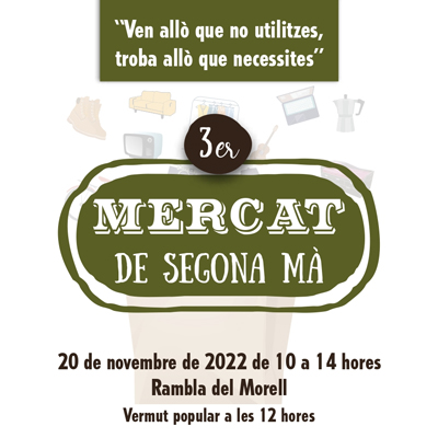 3r Mercat de Segona Mà del Morell, 2022