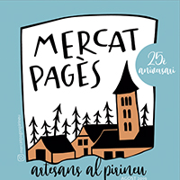 Part del cartell del Mercat Pagès d'artesans al Pirineu Part del cartell del Mercat Pagès d'artesans al Pirineu
