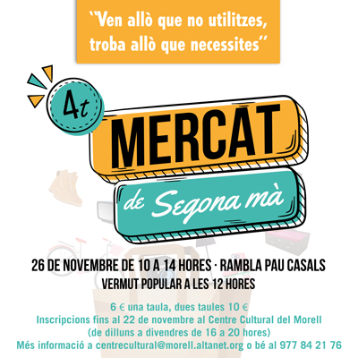 4t Mercat de Segona Mà del Morell, 2023