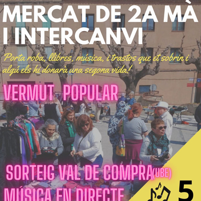 Mercat de Segona Mà i intercanvi de l'Ateneu l'Empelt a l'Espluga de Francolí, 2024 Mercat de Segona Mà i intercanvi de l'Ateneu l'Empelt a l'Espluga de Francolí, 2024