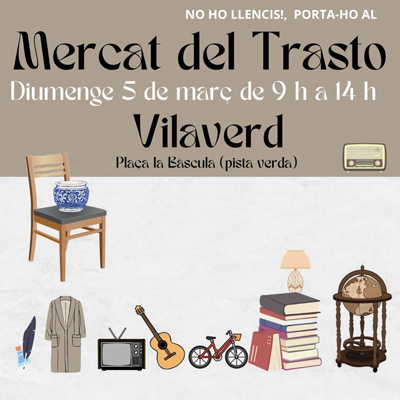Mercat del Trasto a Vilaverd, 2023 Mercat del Trasto a Vilaverd, 2023