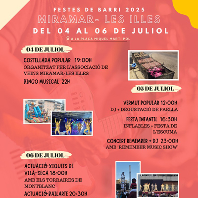 Festa Major del Barri de Miramar, Vila-seca, 2025
