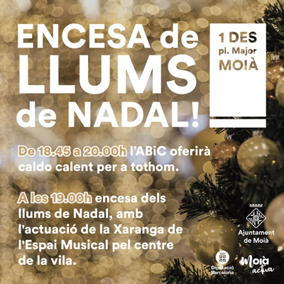 Encesa dels Llums de Nadal a Moià, 2023