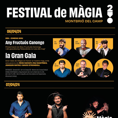 Festival de Màgia de Montbrió del Camp, 2024 Festival de Màgia de Montbrió del Camp, 2024