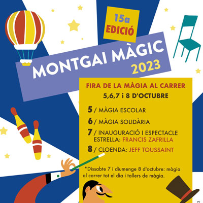 Montgai Màgic. Fira de la Màgia al carrer, Montgai, 2023 Montgai Màgic. Fira de la Màgia al carrer, Montgai, 2023