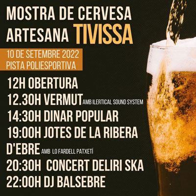Mostra de Cervesa Artesana de Tivissa 2022 Mostra de Cervesa Artesana de Tivissa 2022