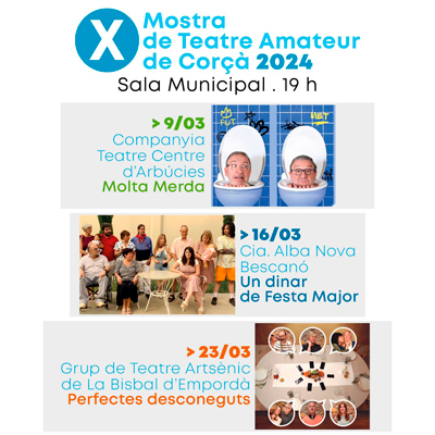X Mostra de teatre amateur - Corçà 2024