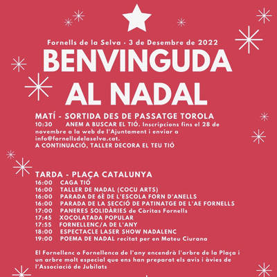 Benvinguda al Nadal a Fornells de la Selva, 2022 Benvinguda al Nadal a Fornells de la Selva, 2022