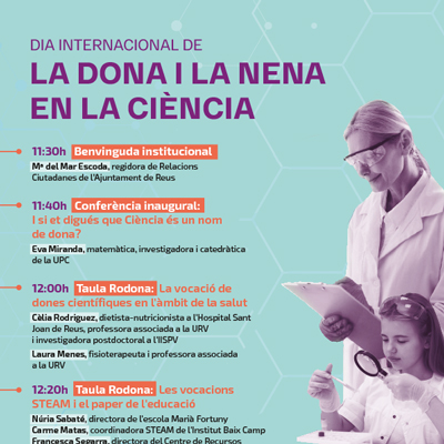Dia internacional de la Dona i la Nena en la Ciència a Reus, 2025 Dia internacional de la Dona i la Nena en la Ciència a Reus, 2025