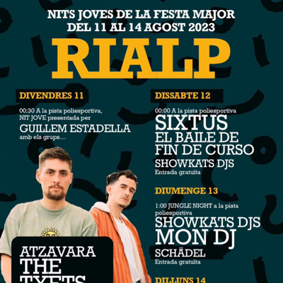 Nits Joves de la Festa Major de Rialp, 2023 Nits Joves de la Festa Major de Rialp, 2023