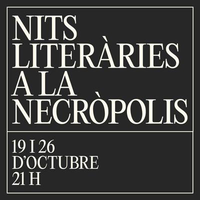 Nits literàries a la Necròpolis Paleocristiana de Tarragona, 2023 Nits literàries a la Necròpolis Paleocristiana de Tarragona, 2023