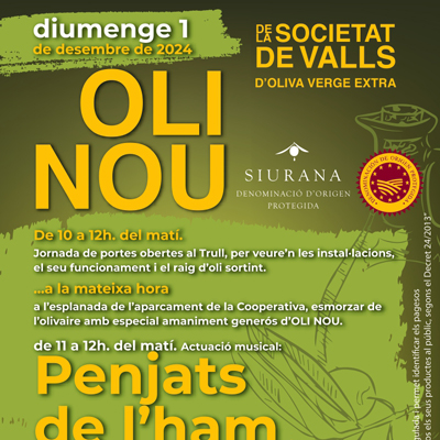 Festa de l'Oli Nou de Valls, 2024 Festa de l'Oli Nou de Valls, 2024