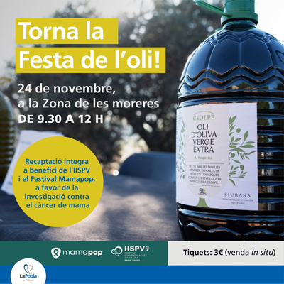 23a Festa de l'Oli de la Pobla de Mafumet, 2024 23a Festa de l'Oli de la Pobla de Mafumet, 2024