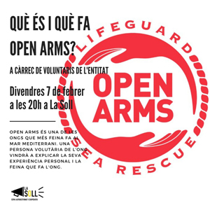 Xerrada 'Què és i què fa Open Arms' Xerrada 'Què és i què fa Open Arms'