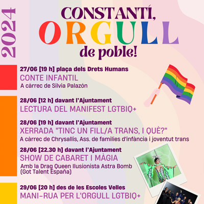 Setmana de l'Orgull LGTBIQ+ a Constantí, 2024 Setmana de l'Orgull LGTBIQ+ a Constantí, 2024