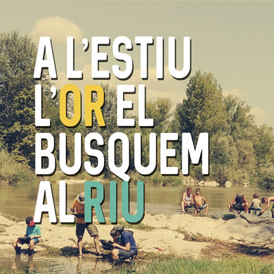 Activitat 'A l’estiu l’or el busquem al riu' a Balaguer, 2019
