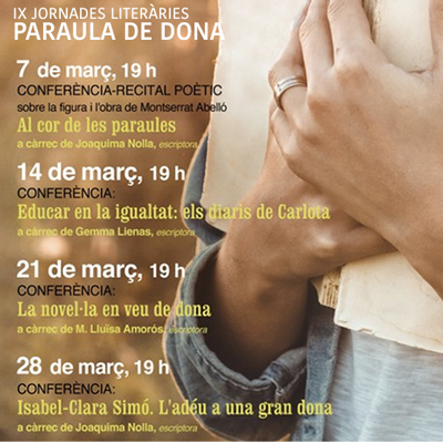 IX Jornades literàries 'Paraula de dona', vAndellòs i l'Hospitalet de l'Infant, 2022 IX Jornades literàries 'Paraula de dona', vAndellòs i l'Hospitalet de l'Infant, 2022