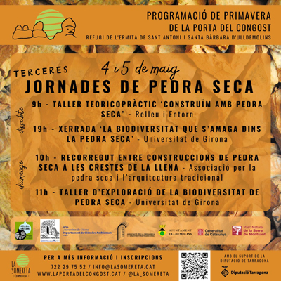 Jornades de pedra seca, Ulldemolins, La Somereta, 2024