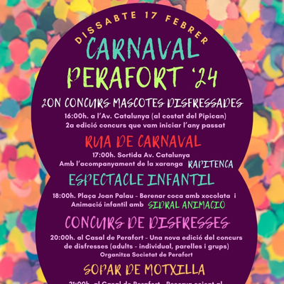 Carnaval a Perafort i Puigdelfí, 2024 Carnaval a Perafort i Puigdelfí, 2024