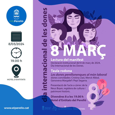 8M, Dia Internacional de les Dones al Perelló, 2024