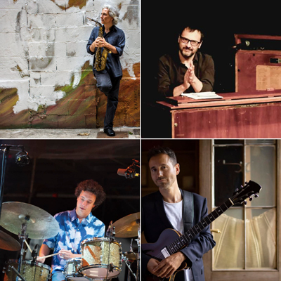 Concert d'Albert Vila Organ Trio (Albert Vila, Abel Boquera i Andreu Pitarch) & Perico Sambeat