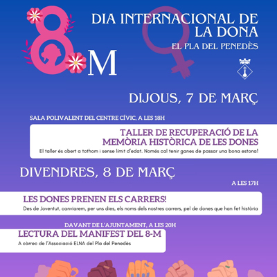 8M, Dia Internacional de les Dones al Pla del Penedès, 2024