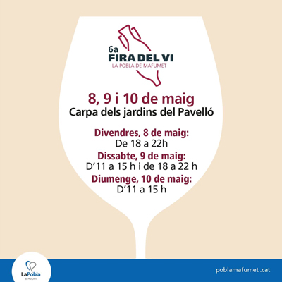 Fira del Vi de la Pobla de Mafumet, 2026