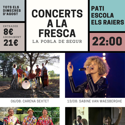 Concerts a la Fresca a la Pobla de Segur, 2025