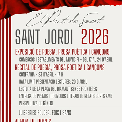 Diada de Sant Jordi al Pont de Suert, 2026 Diada de Sant Jordi al Pont de Suert, 2026