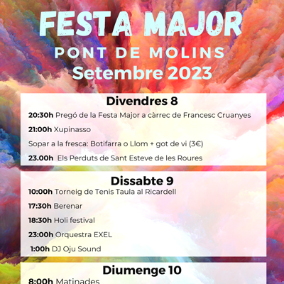 Festa Major de Pont de Molins, 2023 Festa Major de Pont de Molins, 2023