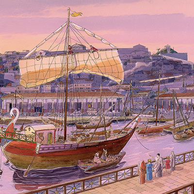 Port de Tarragona, il·lustració Port de Tarragona, il·lustració
