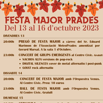 Festa Major de Prades, 2023 Festa Major de Prades, 2023