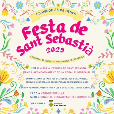 Festa de Sant Sebastià a Les Preses, 2025 Festa de Sant Sebastià a Les Preses, 2025