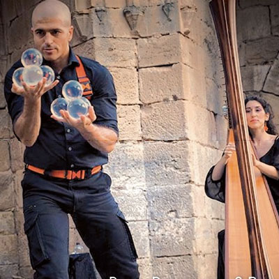 Espectacle, Acrobàcies Sonores, Berta Puigdemasa, Diego Low Espectacle, Acrobàcies Sonores, Berta Puigdemasa, Diego Low