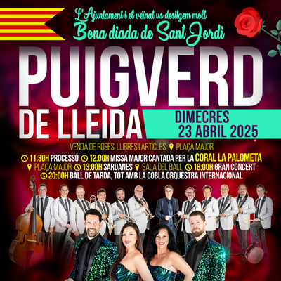 Diada de Sant Jordi a Puigverd de Lleida, 2025
