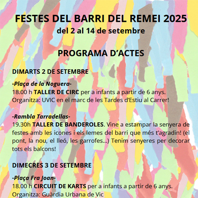 Festa Major del barri del Remei Festa Major del barri del Remei