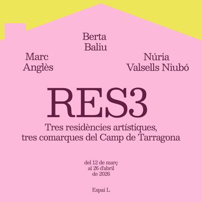 Exposició 'RES3: Berta Baliu, Núria Valsells i Marc Anglès', Mèdol, Tarragona, 2026