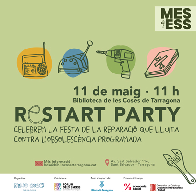 Restart Party a Tarragona, Biblioteca de les Coses de Tarragona, 2024 Restart Party a Tarragona, Biblioteca de les Coses de Tarragona, 2024