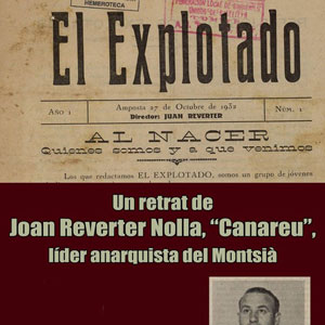 Conferència 'Un retrat de Joan Reverter Nolla 'Canareu'' Conferència 'Un retrat de Joan Reverter Nolla 'Canareu''