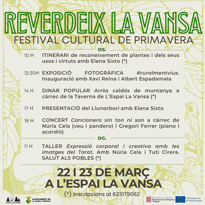 Reverdeix La Vansa, Festival Reverdeix La Vansa, Espai La Vansa, Sorribes de La Vansa, Alt Urgell, 2025 Reverdeix La Vansa, Festival Reverdeix La Vansa, Espai La Vansa, Sorribes de La Vansa, Alt Urgell, 2025