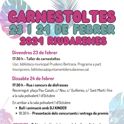 Carnaval de Riudarenes, 2024