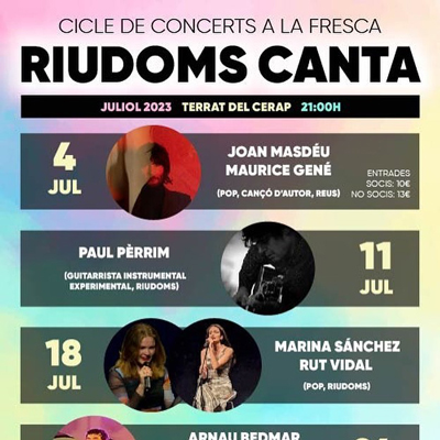 Cicle 'Riudoms canta', CERAP, Riudoms, 2023 Cicle 'Riudoms canta', CERAP, Riudoms, 2023