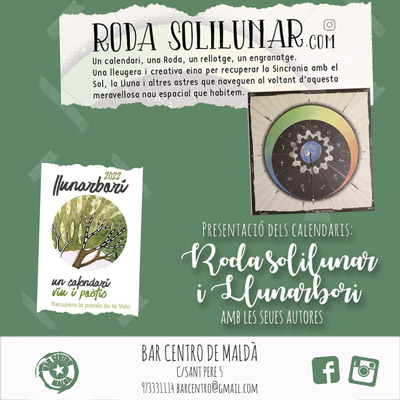 Presentació dels calendaris Roda Solilunar i Llunarbori a Maldà, 2021 Presentació dels calendaris Roda Solilunar i Llunarbori a Maldà, 2021