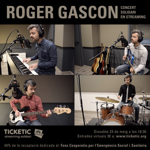Roger Gascon, músic, streamings solidaris