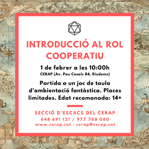 Introducció al rol cooperatiu al CERAP, 2020