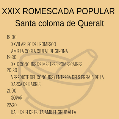 Romescada Popular de Santa Coloma de Queralt, 2022 Romescada Popular de Santa Coloma de Queralt, 2022
