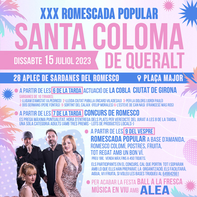 XXX Romescada popular a Santa Coloma de Queralt, 2023 XXX Romescada popular a Santa Coloma de Queralt, 2023