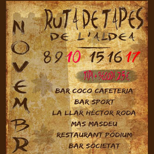 Ruta de Tapes - L'Aldea 2019