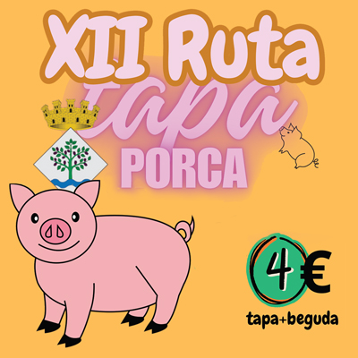 XII Ruta Tapa Porca, Móra d'Ebre, 2026 XII Ruta Tapa Porca, Móra d'Ebre, 2026