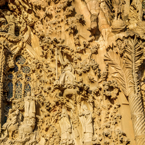 Detall de la Façana del Naixement de la Sagrada Família